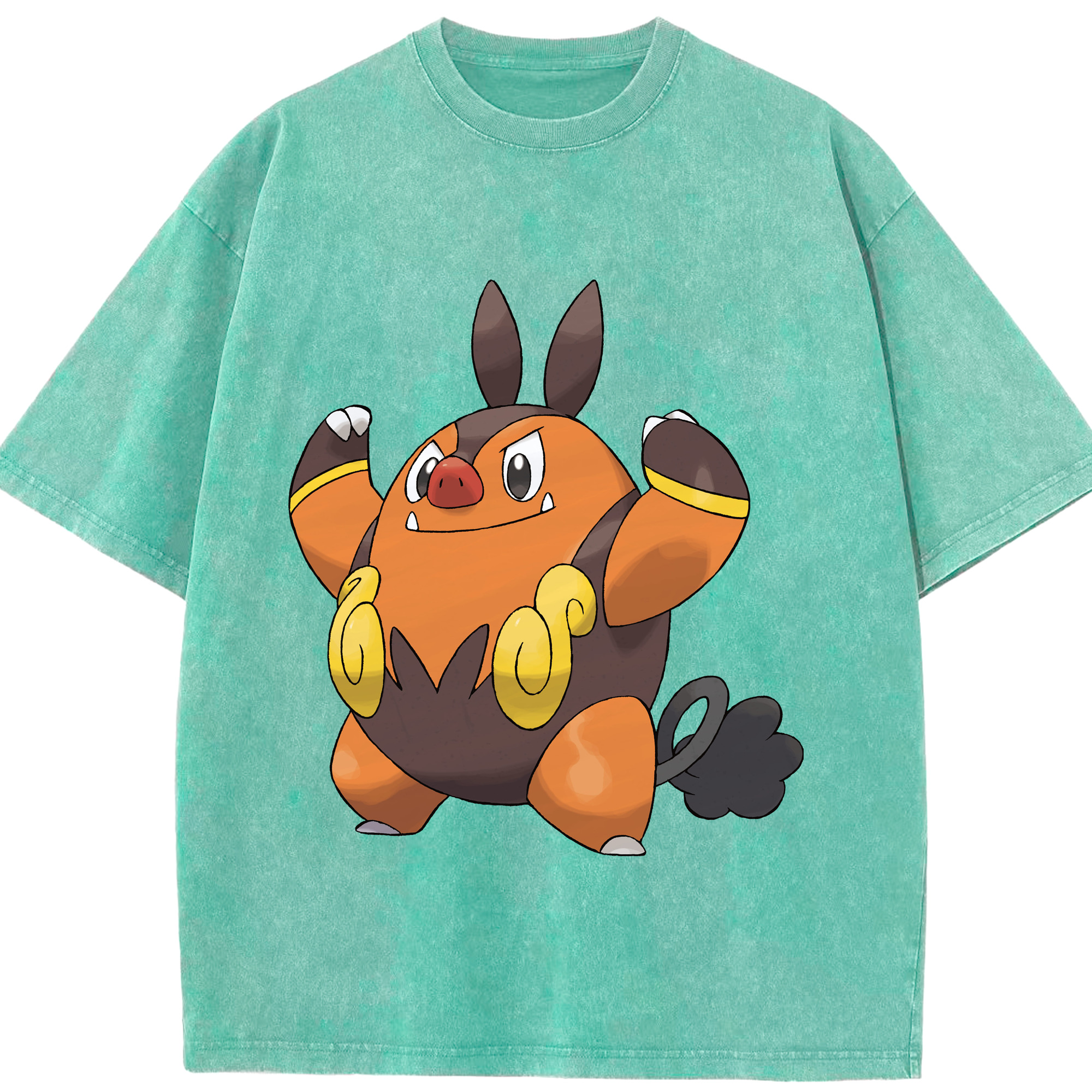 （画像用） ポケットモンスター Pokémon 綿100% ヴィンテージ風 半袖Tシャツ（フロントプリント）